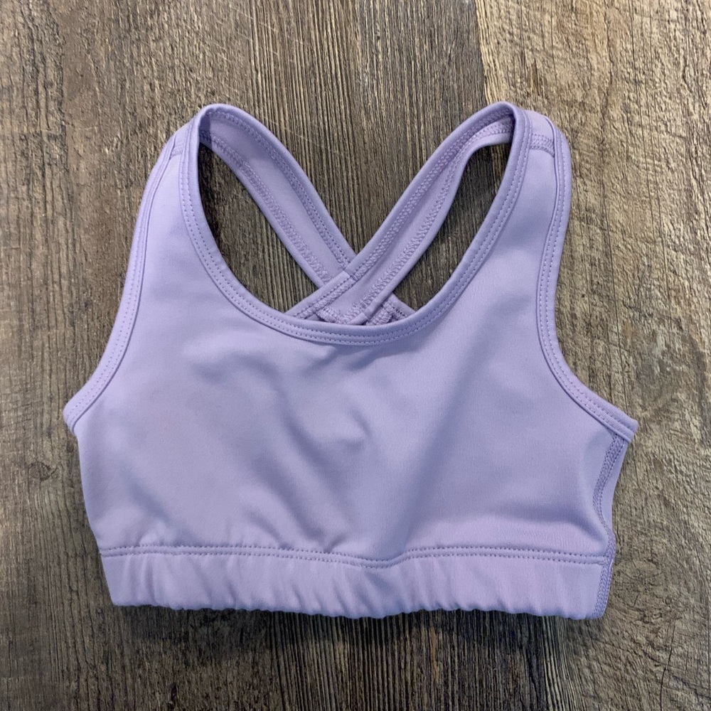 Little girls sports bra